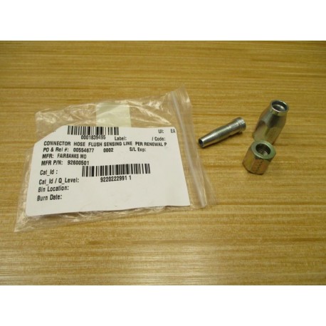 Fairbanks 92600501 Connector 411-5S