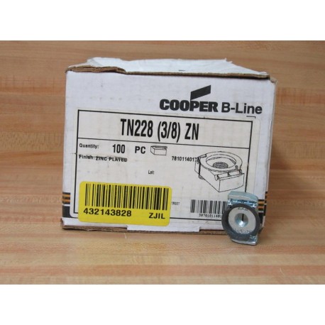 CooperB-Line TN228 (38) ZN Bolted Twirl Nut (Pack of 100)