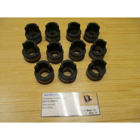 MurrPlastik KDTZ-EMV20 Cable Entry Grommet 87172020 (Pack of 11) - New No Box