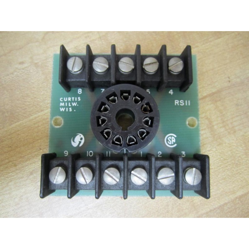 NEW Curtis 288.1120010 RS11 10A 250V Relay Socket Assembly  *FREE SHIPPING* 