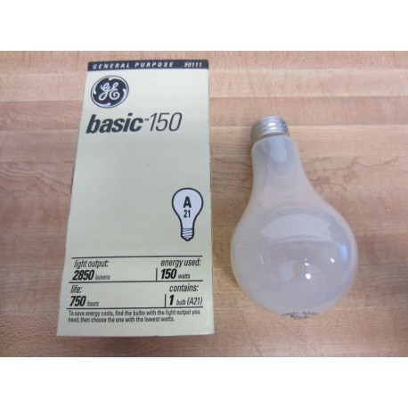 General Electric GE 90111 Basic 150 Light Bulb 150W 120V