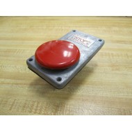 Joslyn Clark 5A2N Palm Push Button Stop Red - New No Box