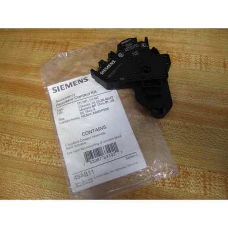 Siemens 49AB11 Auxiliary Contact