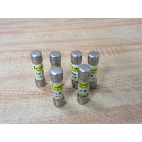 Littelfuse FLQ 30 Time Delay Fuse FLQ30 (Pack of 6) - New No Box