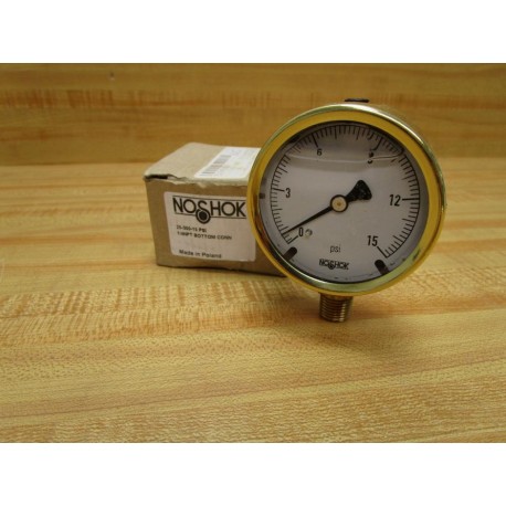 Noshok 25-300-15 PSI Pressure Gauge 25-300-15