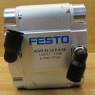 Festo ADVU-63-25-P-A-S6 Cylinder ADVU6325PAS6 - Used