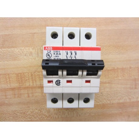 ABB S 203 U K 25 A Circuit Breaker S203UK25A - New No Box