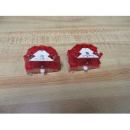 Square D 9001-KA-5 Contact Block 9001KA5 Red, Ser.J (Pack of 2) - New No Box