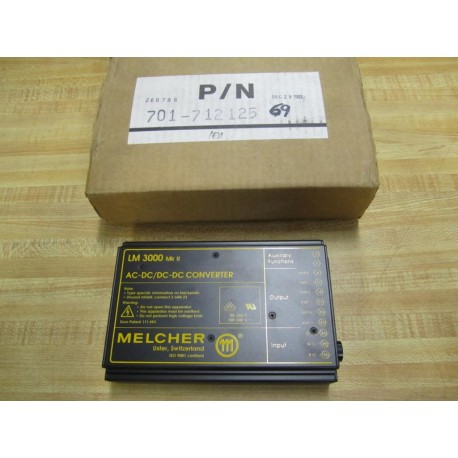 Melcher LM 3644-7 LM36447 AC-DCDC-DC Converter LM 3000 MK II