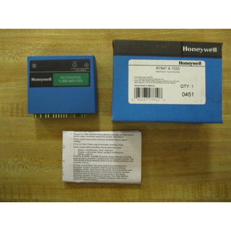 Honeywell R7847A-1033 Flame Amplifier R7847A1033