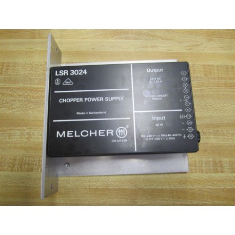 Melcher LSR 3024-7 LSR30247 Chopper Power Supply With Bracket - Used