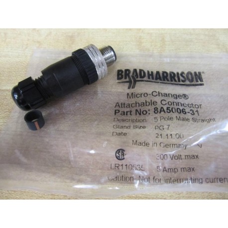 Brad Harrison 8A5006-31 Micro-Change Attachable Connector 8A500631 (Pack of 2)