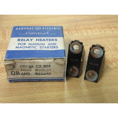 General Electric CR123-C220A Overload Heater Element CR123C220A (Pack of 2)