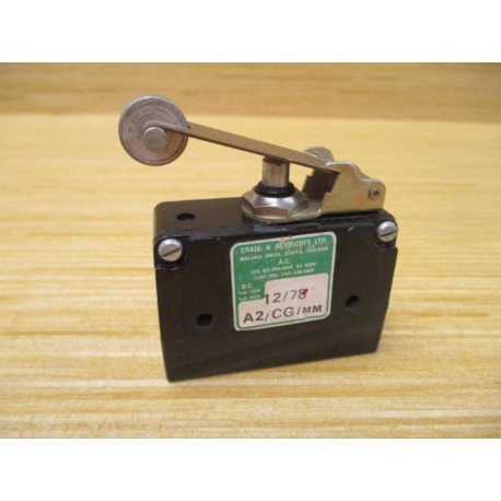 Craig & Derricott A2CGMM Snap Action Switch A2CGMM - New No Box