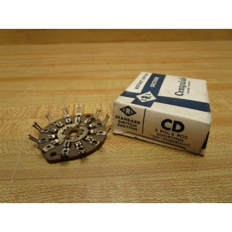 Centralab 2POL-5POS Rotary Switch Wafer CD 2POL-5POS (Pack of 2)