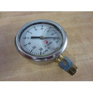 Precision 30-30 3030 Pressure Gauge 0-30 In Hg 0-30 Psi - Used