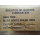 Brighton NC Machine 1002 Shear Ring 600T4