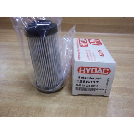 Hydac 1265317 Filter Element 0040 DN 025 BNHC