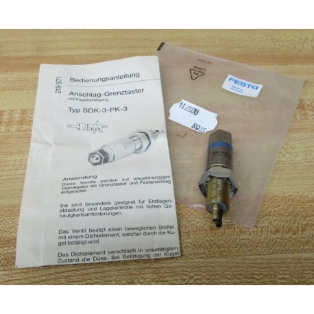 Festo SDK-3-PK-3 Limit Valve 8714