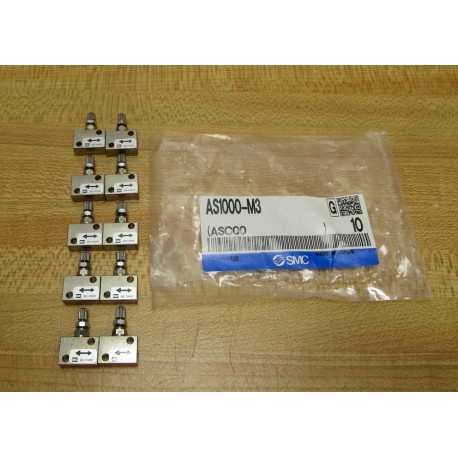 SMC AS1000-M3 Flow Controller ASC00 (Pack of 10)