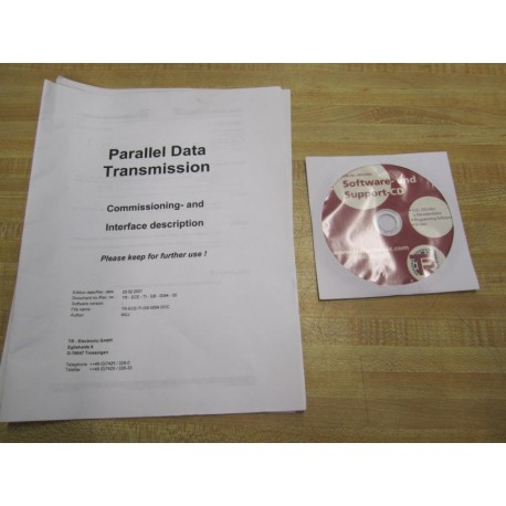 TR Electronic TR-ECE-TI-GB-0054-00 Media Software & Support CD - Used