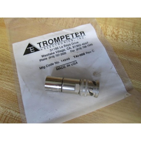 Trompeter Electronics TAI-000 Coaxial Connector 14949 Rev C (Pack of 2)