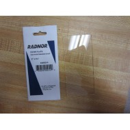 Radnor 64005014 Cover Plate 2" x 4-14" CR-39 (Pack of 5)