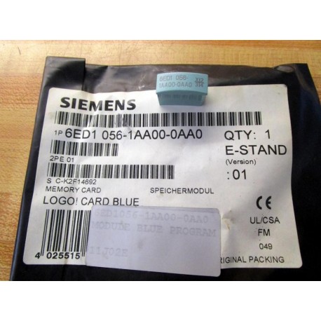 Siemens 6ED1 056-1AA00-0AA0 Memory Card 6ED10561AA000AA0