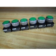 Fuji Electric AH22-F Push Button AH22F (Pack of 6) - Used