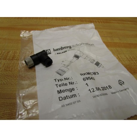 Lumberg Automation RKMCW3 Belden Field Attachment Connector 69542