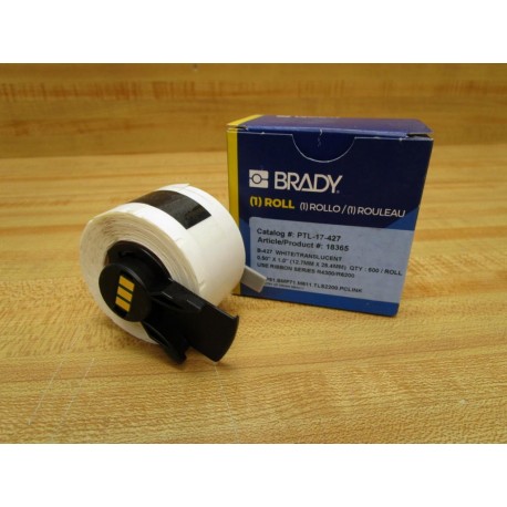 Brady PTL-17-427 White Self Laminating Labels PTL-17-427