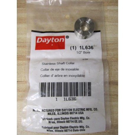 Dayton 1L636 Stainless Shaft Collar (Pack of 3)