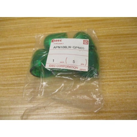 IDEC APN106LN-GPN05 Pilot Light Lens APN106LNGPN05 (Pack of 5)