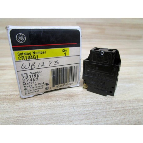 GE General Electric CR104G1 Contact Block CR104G