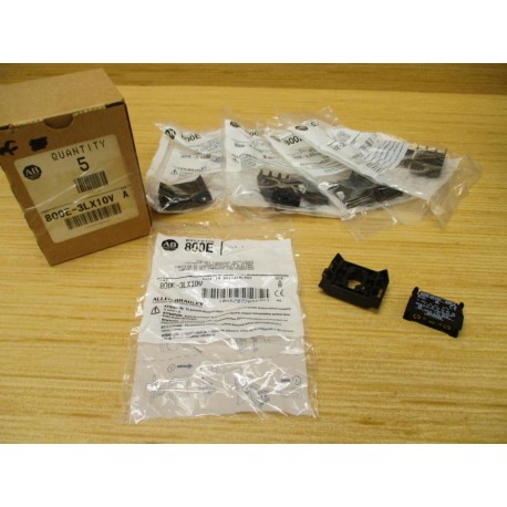 Allen Bradley 800E-3LX10V Contact Cartridge W Latch 800E3LX10V (Pack of 5)