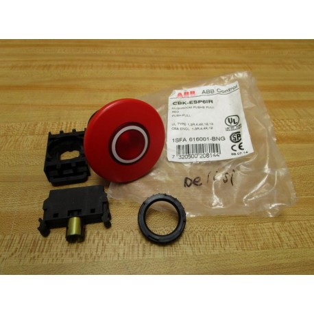 ABB CBK-ESP6IR Mushroom Push-Pull 1SFA 616001-BNG