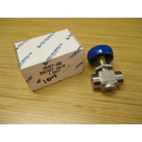 Circle Seal Controls N949T-4BB Shut-Off Valve N949T4BB