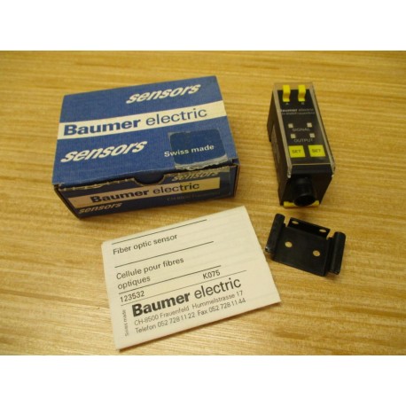 Baumer FVDK 22N6401S14C Fiber Optic Sensor FVDK22N6401S14C