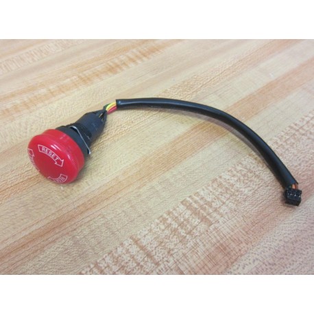 Omron A165E-S-03U E-Stop Switch A05B-2301-D002 6-P,6-W,Conn wInsul Sleeve - New No Box