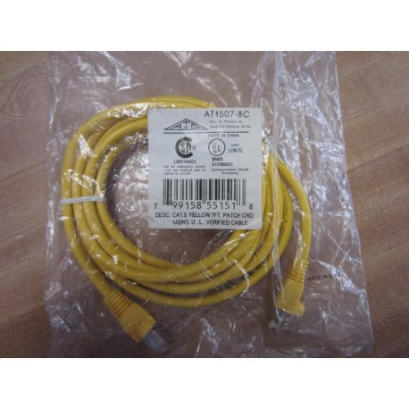 Allen Tel AT1507-8C AT15078C 7 Foot Cat 5 Patch Cable