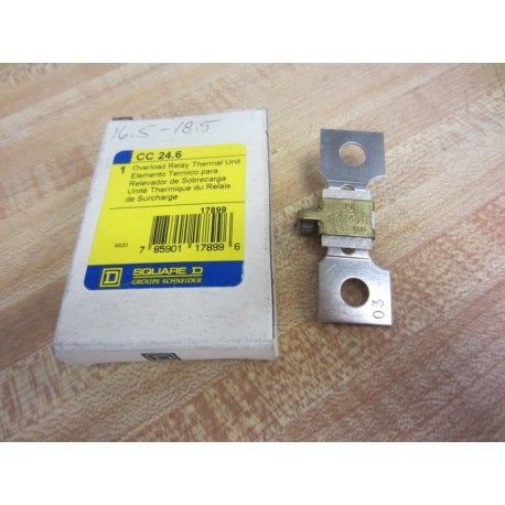 Square D CC-24.6 Overload Relay Heater Element CC246