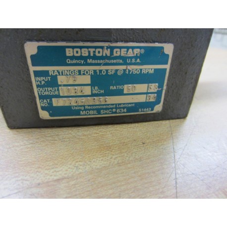Boston Gear F72450B5G Gear Reducer - New No Box