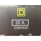 Square D EDB34020 20A Circuit Breaker - Used