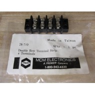 MCM Electronics 28-710 Double Row Terminal Strip 28710 (Pack of 2)