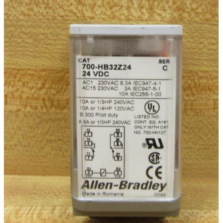 Allen Bradley 700-HB32Z24 Control Relay Series C - New No Box