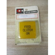 Cutler Hammer E30-KF30 Eaton Lens Feed Clutch On