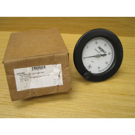 Trerice 500XB Pressure Gauge 500XGG, 0-30 PSI