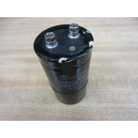 Hitachi HCG F4A Capacitor HCGF4A 3-34" L x 2"OD 1500MFD 400VDC - Used