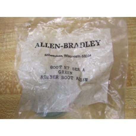 Allen Bradley 800T-N7 Green Rubber Boot