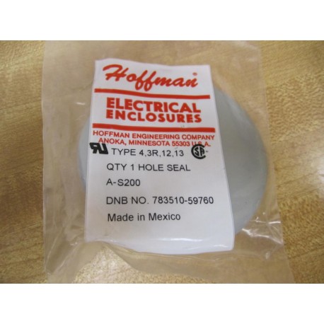 Hoffman A-S200 Hole Seal 783510-59760 3" AS200